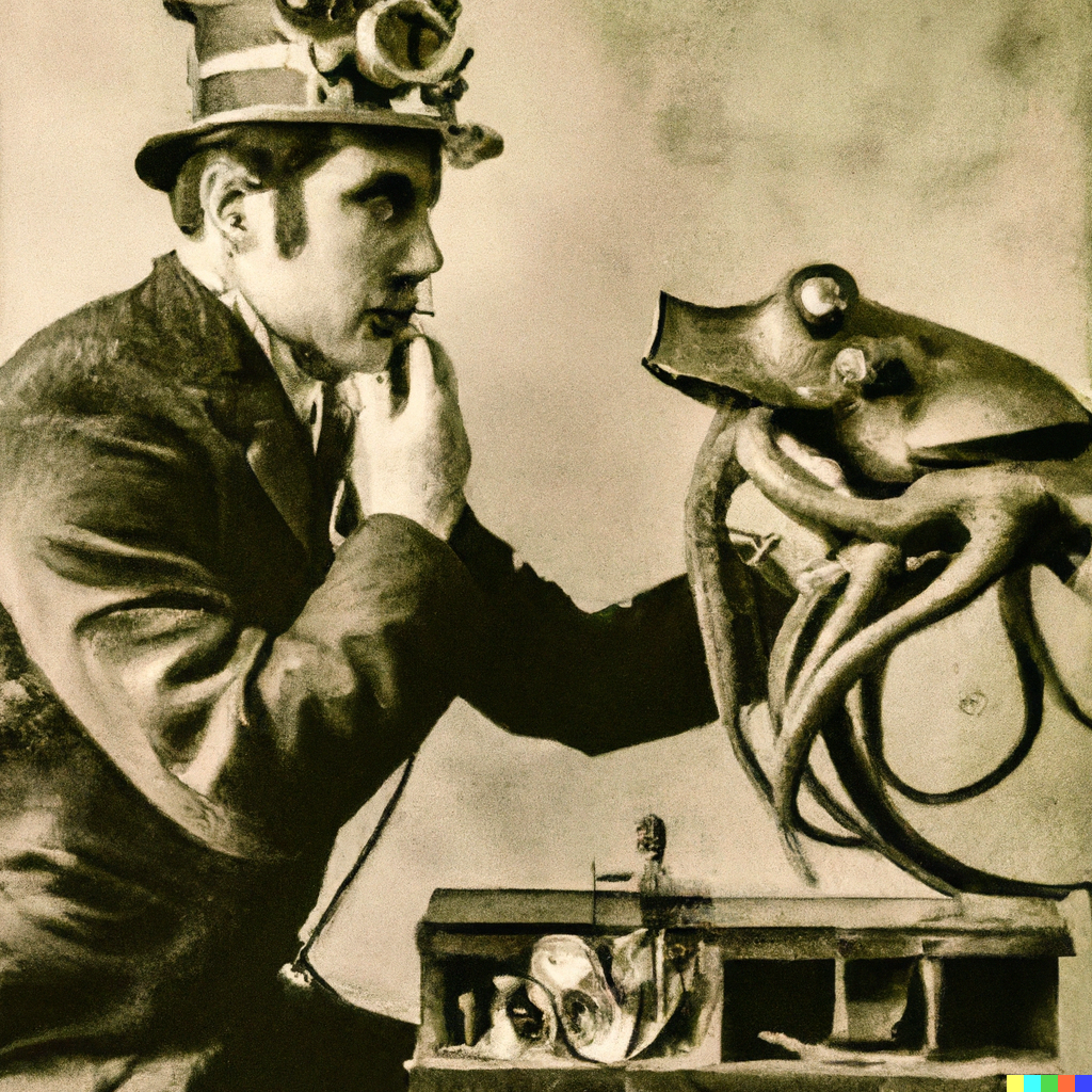 Octopus exoskeleton by DALL-E 2