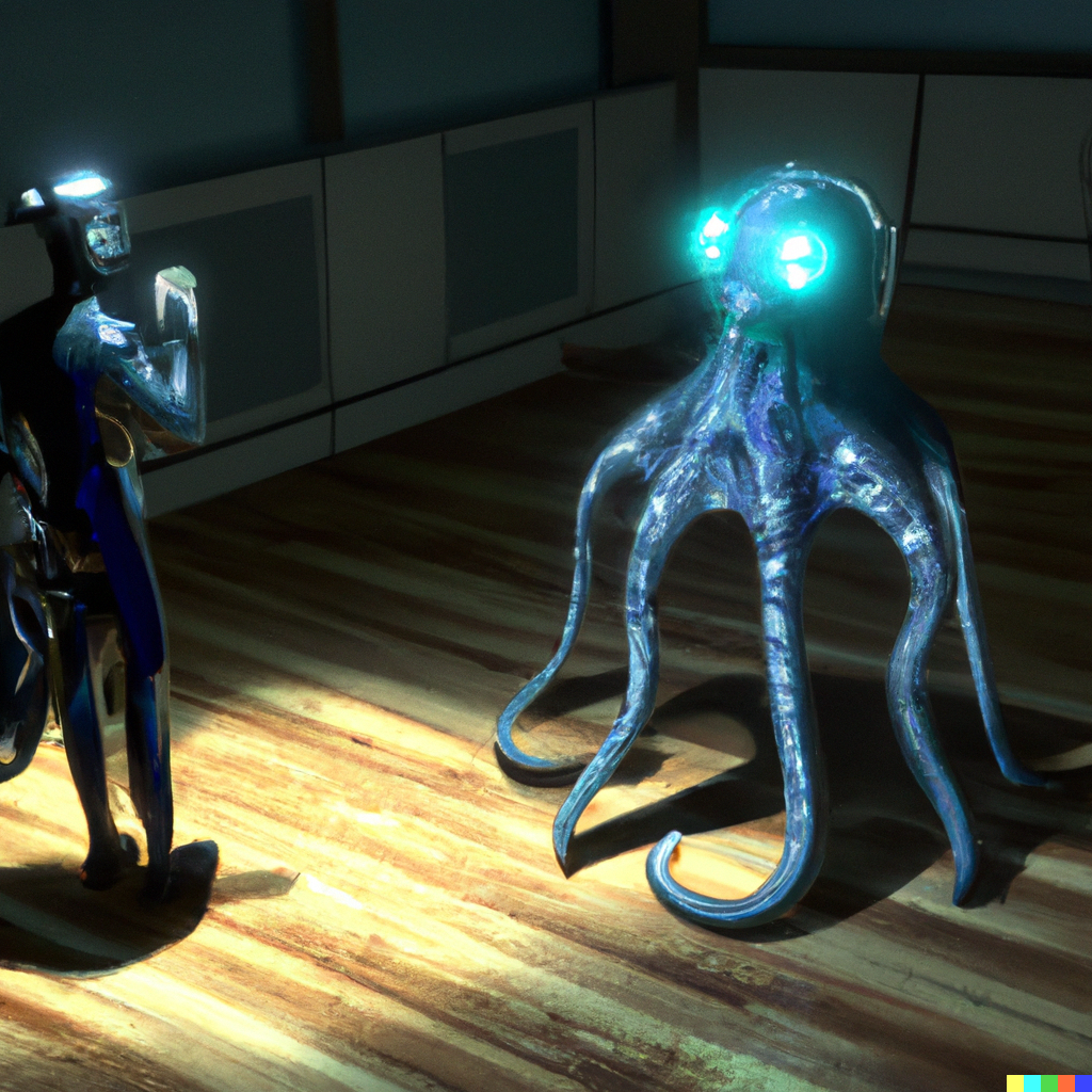 Octopus exoskeleton by DALL-E 2