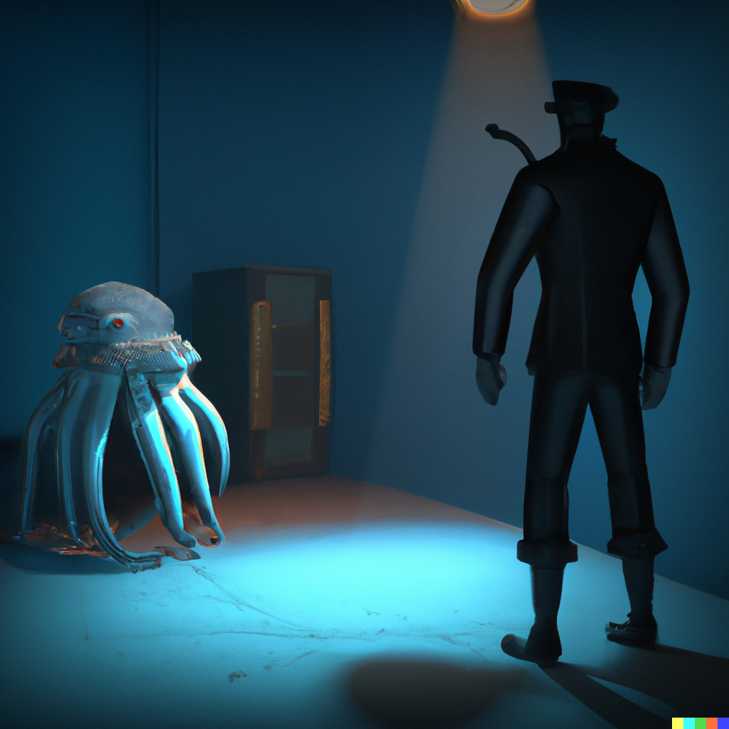 Octopus exoskeleton by DALL-E 2
