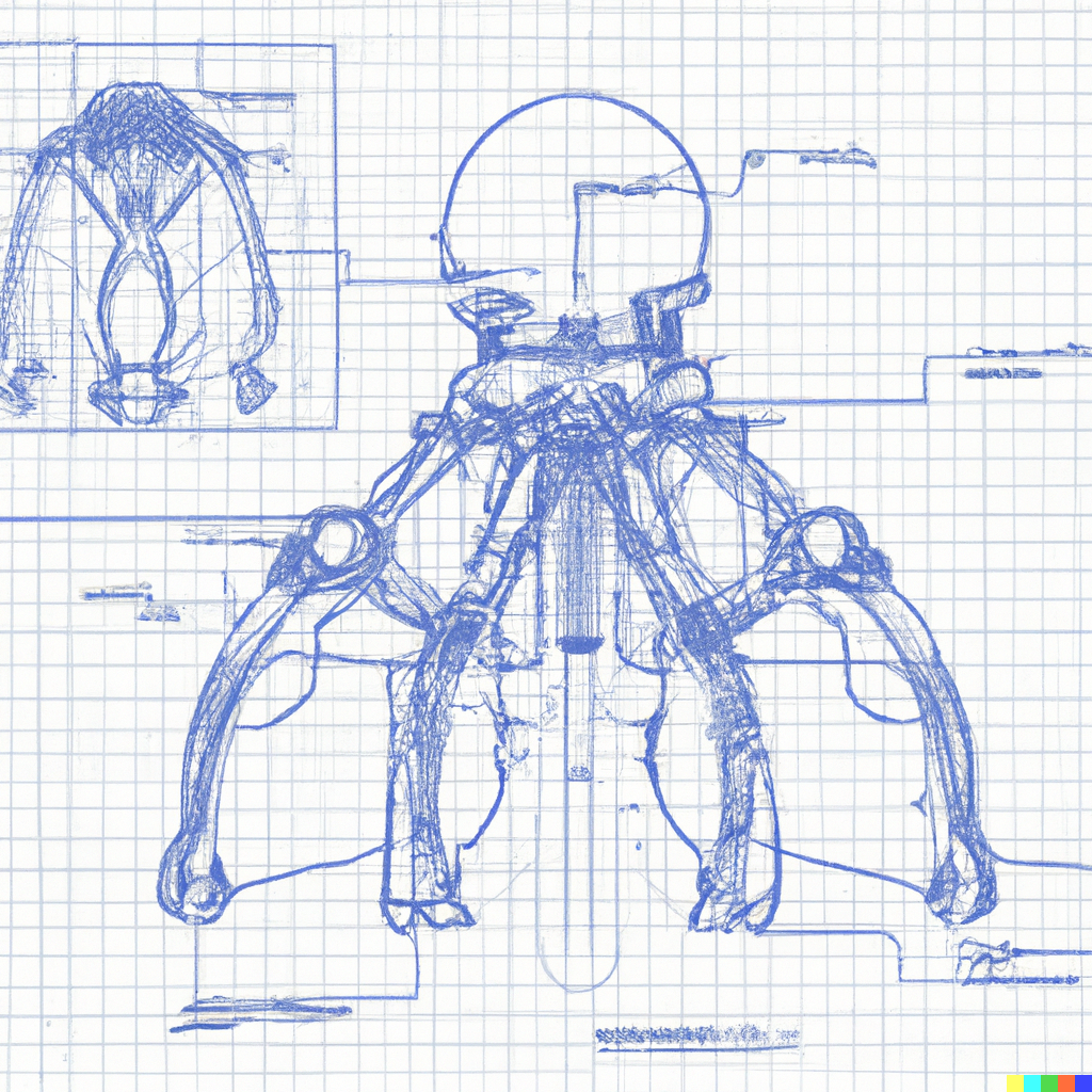 Octopus exoskeleton by DALL-E 2