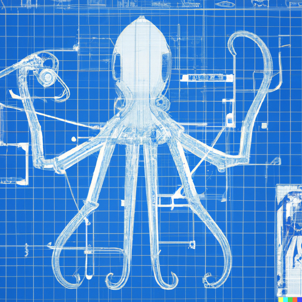 Octopus exoskeleton by DALL-E 2