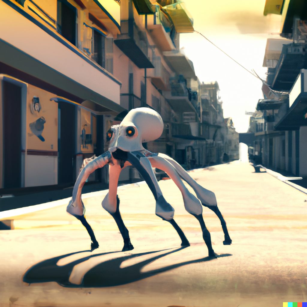 Octopus exoskeleton by DALL-E 2