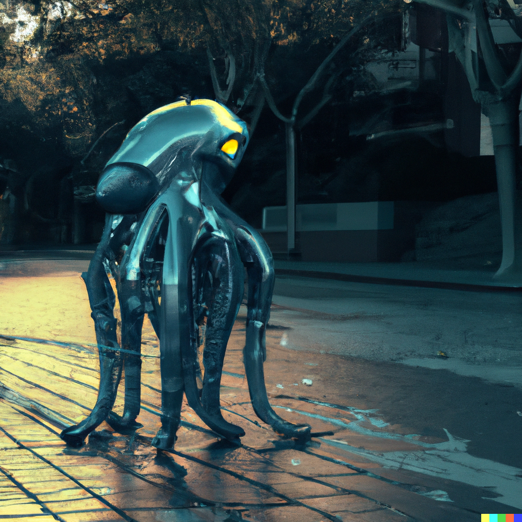 Octopus exoskeleton by DALL-E 2