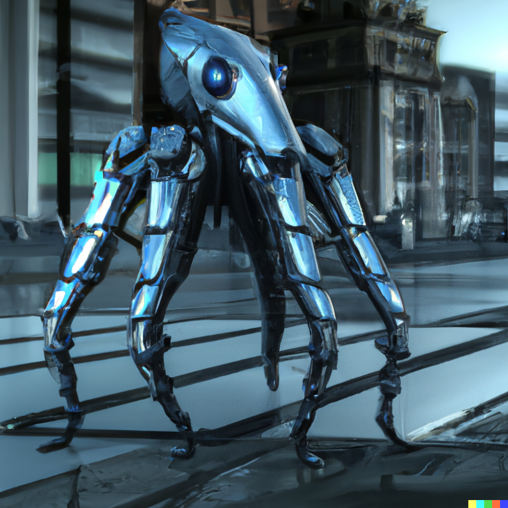 Octopus exoskeleton by DALL-E 2