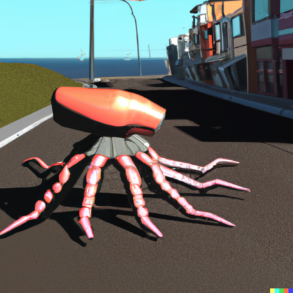 Octopus exoskeleton by DALL-E 2