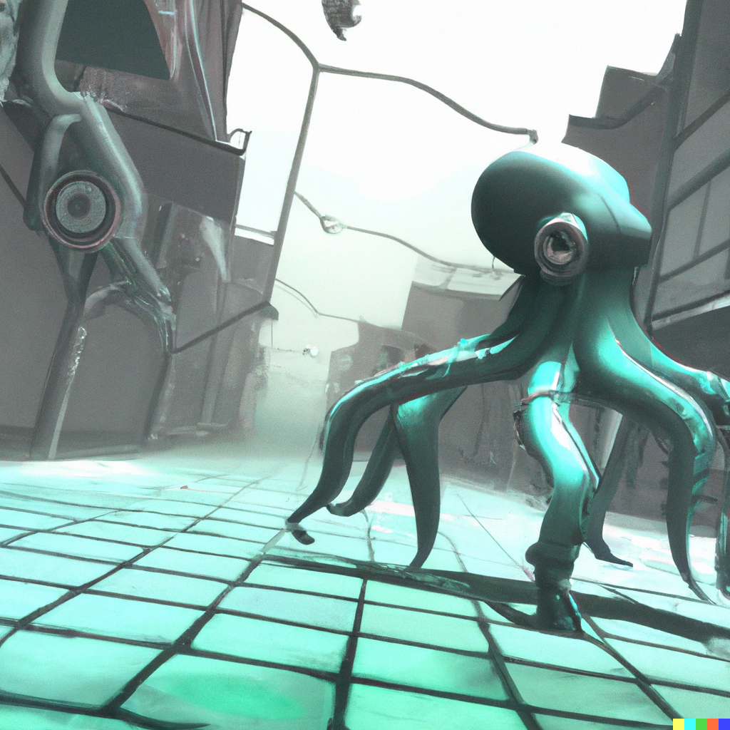 Octopus exoskeleton by DALL-E 2