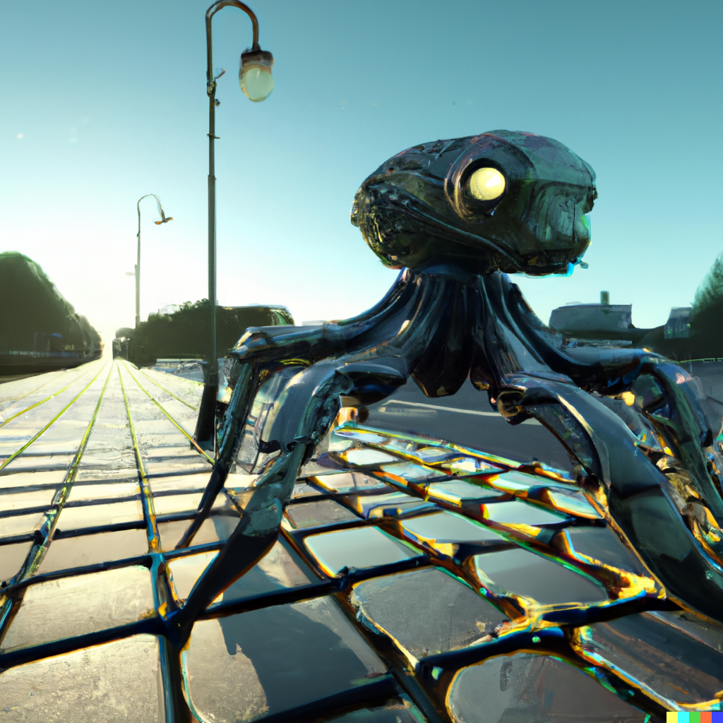 Octopus exoskeleton by DALL-E 2
