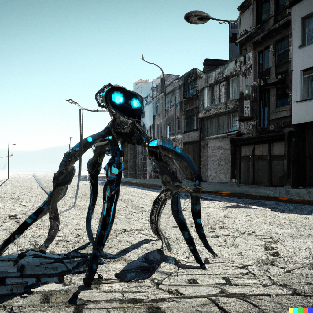 Octopus exoskeleton by DALL-E 2