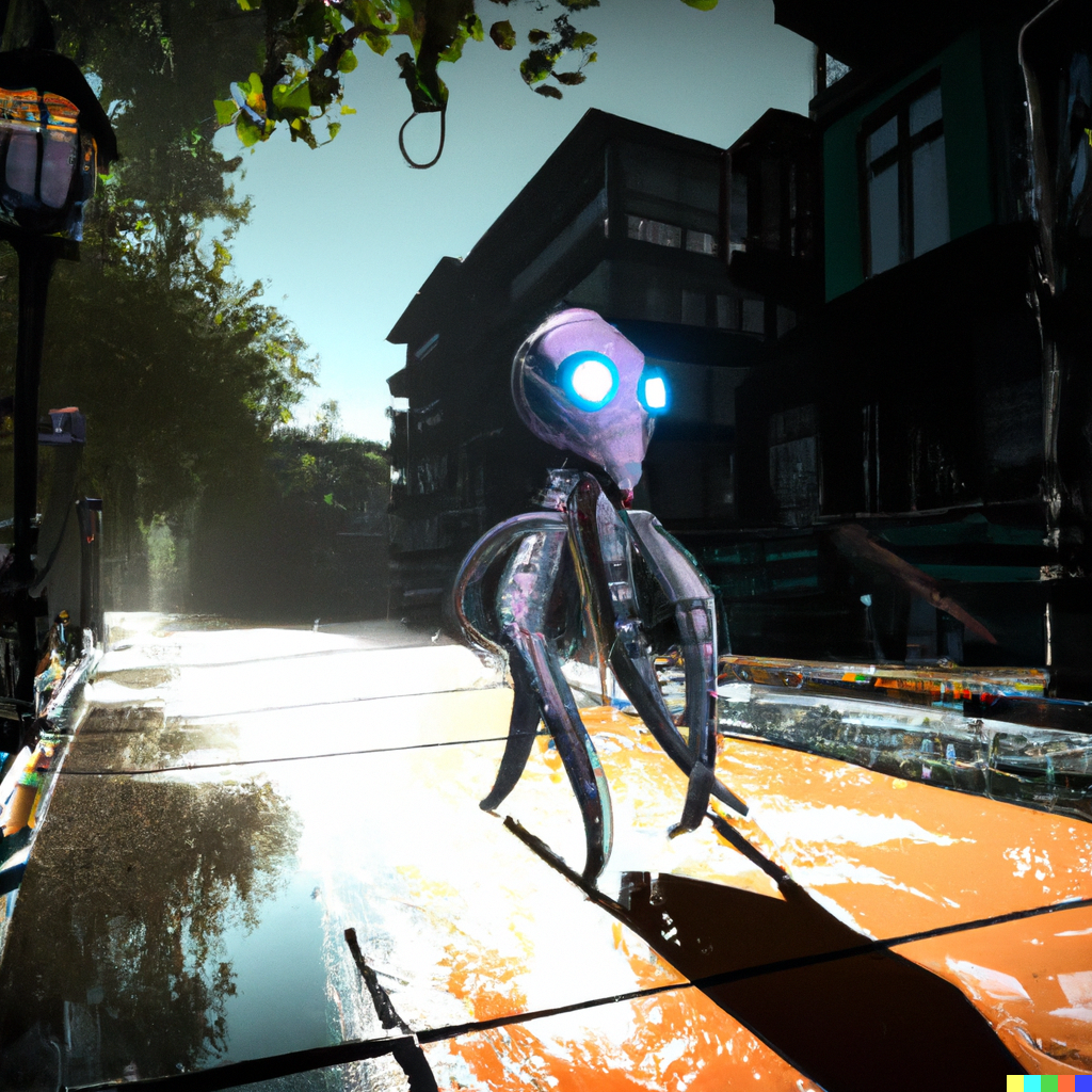 Octopus exoskeleton by DALL-E 2